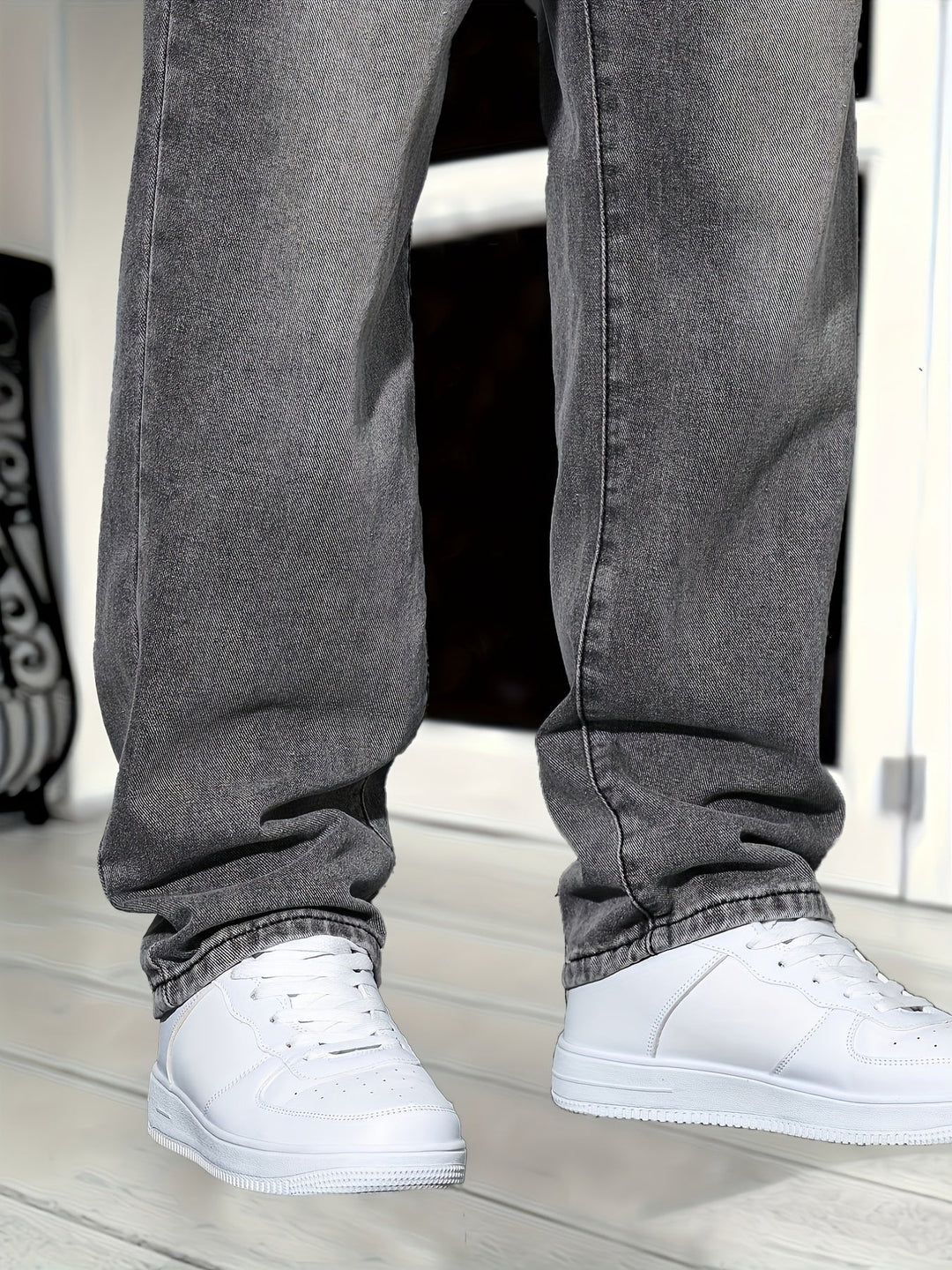 Baggy Straight-Leg Denim-Jeans für Herren