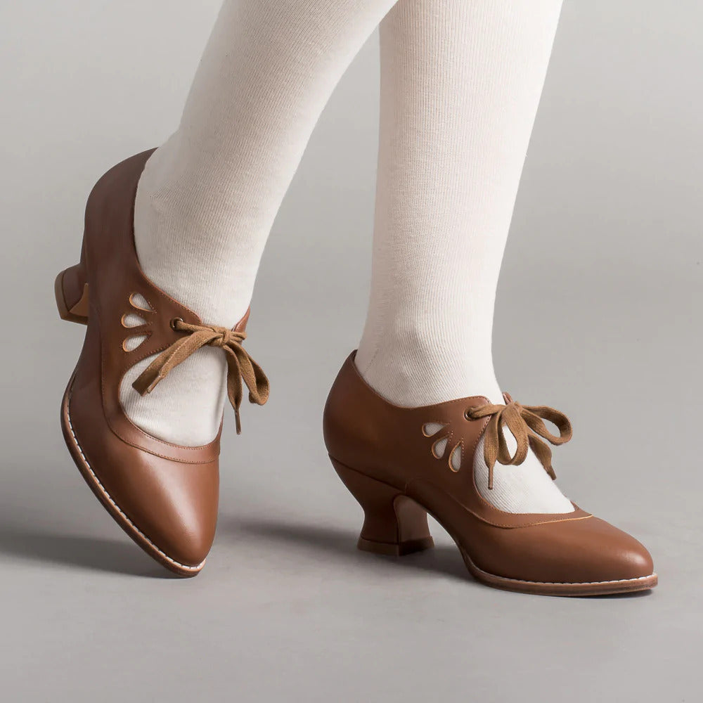 Damen Schuhe mit Cutouts und niedrigem Absatz
