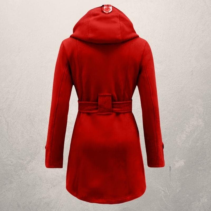 Damen Winter Zweireihiger Mantel | Mit Gürtel
