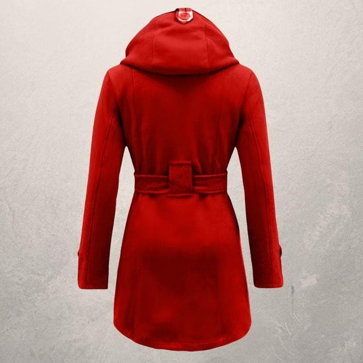 Damen Winter Zweireihiger Mantel | Mit Gürtel