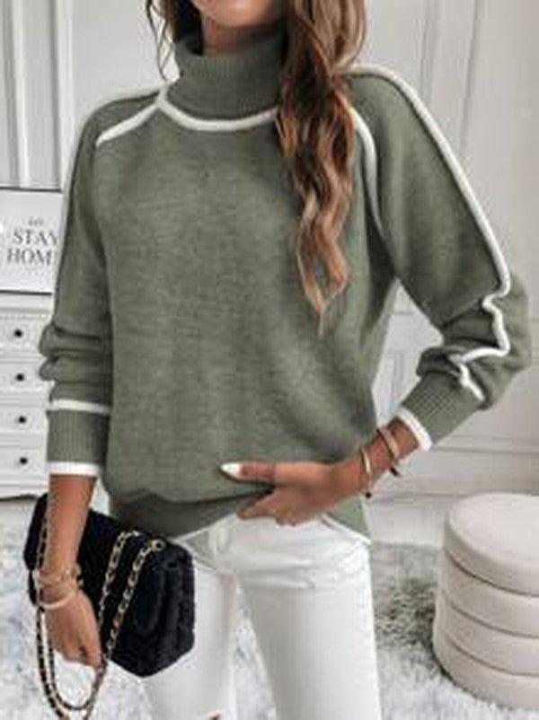 Langärmliger Rollkragenpullover Für Damen | Winter