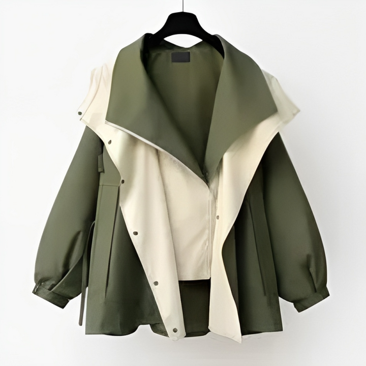 Damen Stilvolle Regenjacke | Langarm