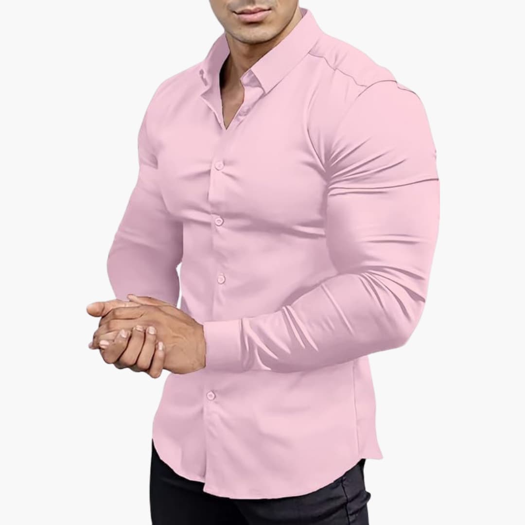 Herren Langarmhemd | Slim Fit