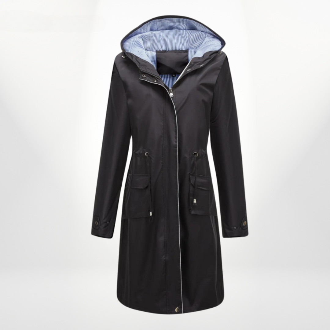 Damen Winter Trenchcoat Mit Kapuze | Lang