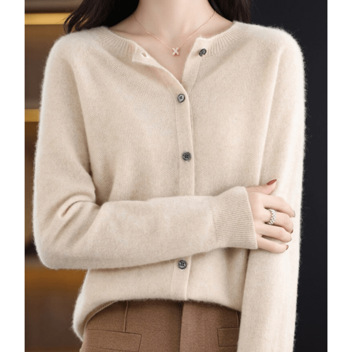 Damen Strickjacke Mit Knopfleiste | Langarm