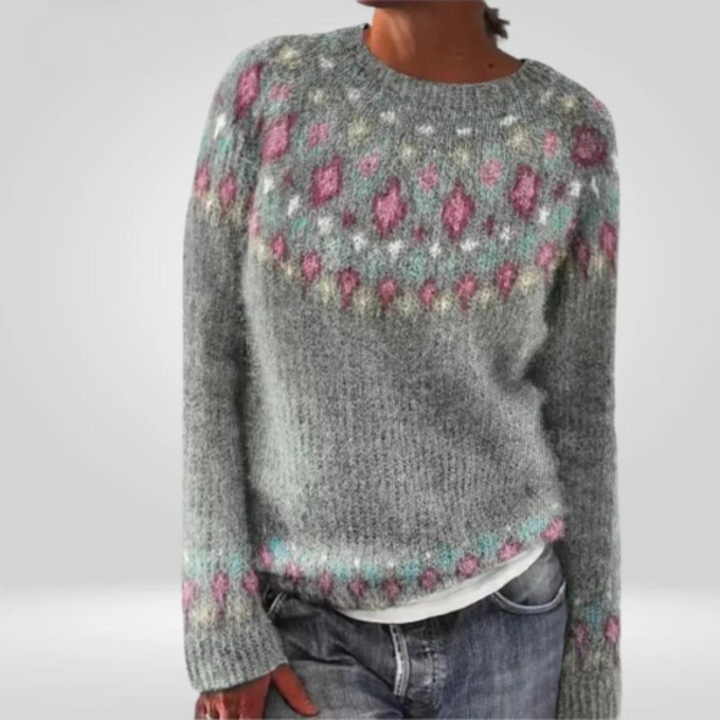 Damen Winterstrickpullover | Rundhalsausschnitt