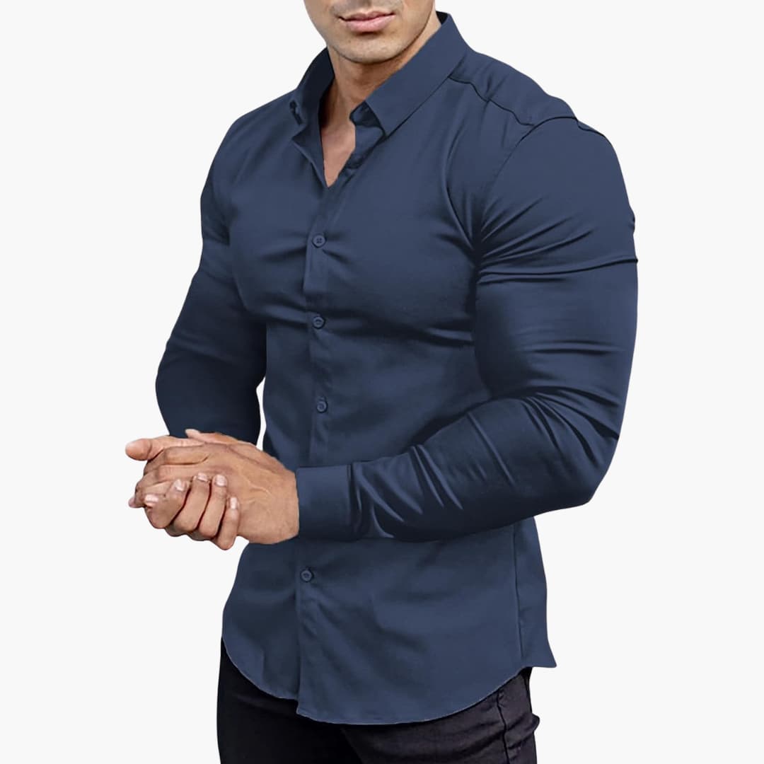 Herren Langarmhemd | Slim Fit