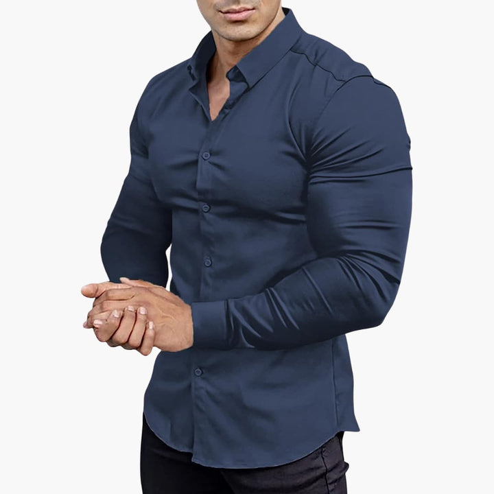 Herren Langarmhemd | Slim Fit
