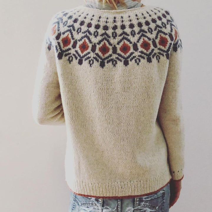 Damen Gestrickter Pullover Mit Langarm | Winter