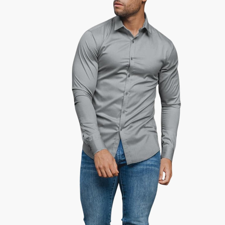 Herren Langarmhemd | Slim Fit