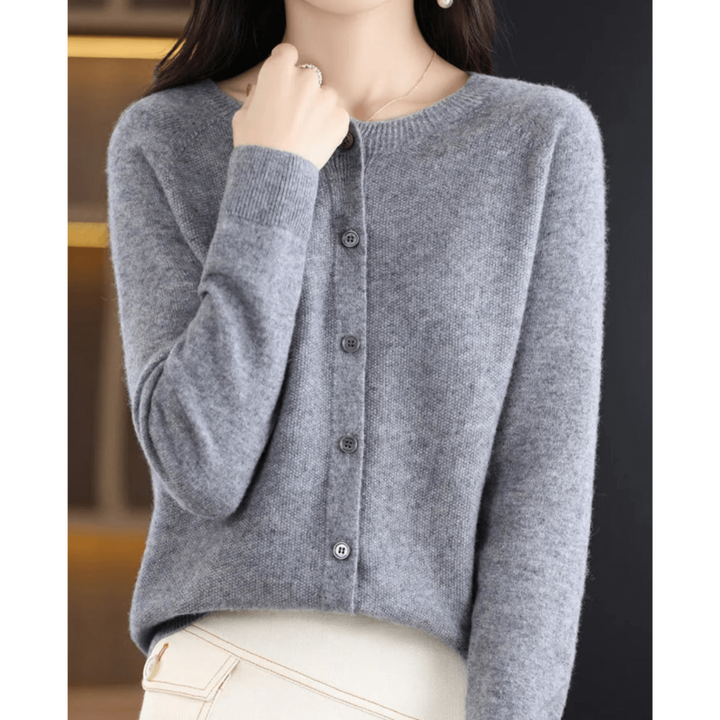 Damen Strickjacke Mit Knopfleiste | Langarm