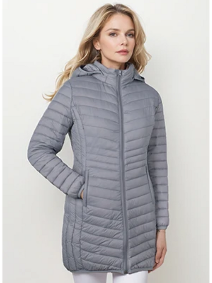 Damen Daunenjacke Mit Kapuze | Mit Reißverschluss