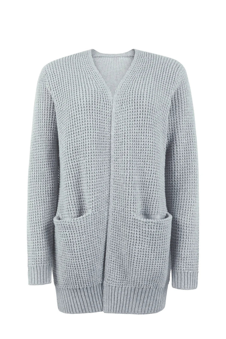 Damen Strickjacke Mit Langem Ärmel | Mit Tasche