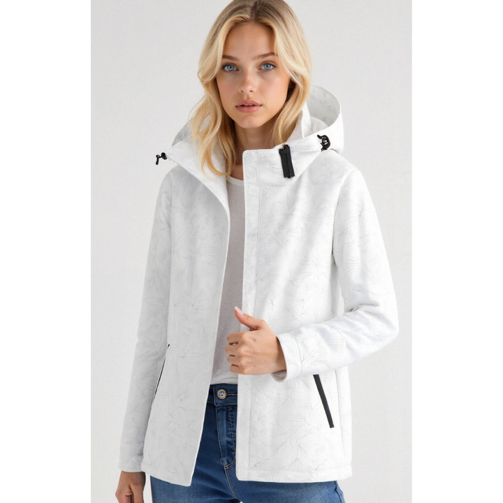 Damen Kapuzen-Regenjacke | Mit Reißverschluss
