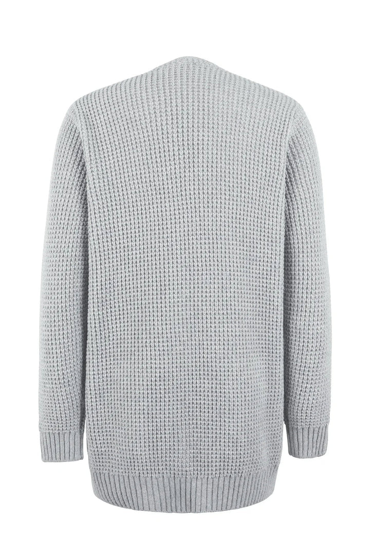 Damen Strickjacke Mit Langem Ärmel | Mit Tasche