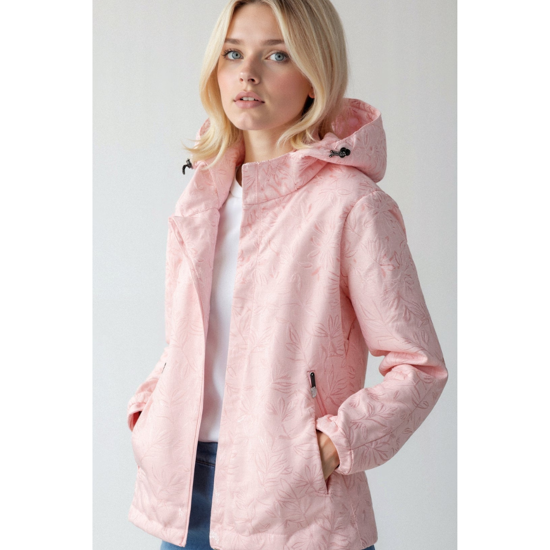Damen Kapuzen-Regenjacke | Mit Reißverschluss