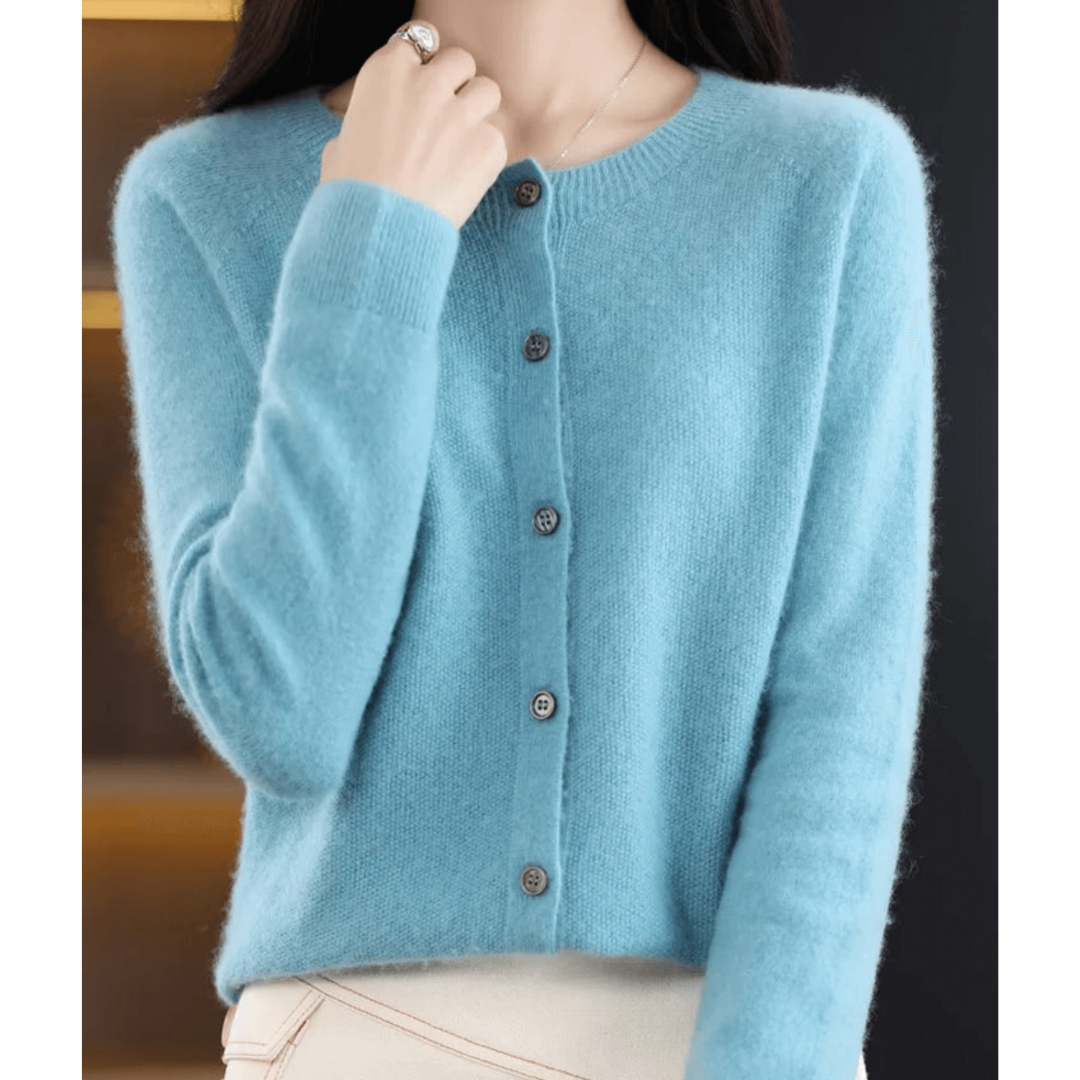 Damen Strickjacke Mit Knopfleiste | Langarm
