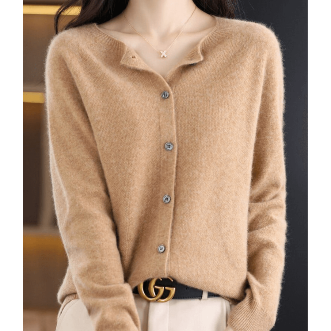 Damen Strickjacke Mit Knopfleiste | Langarm