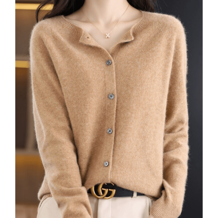 Damen Strickjacke Mit Knopfleiste | Langarm