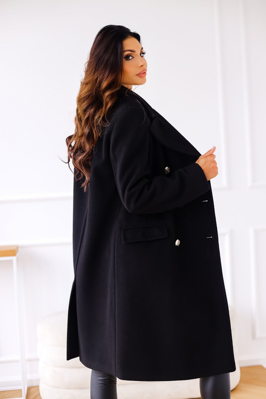 Damen Stilvoller Langer Lockerer Mantel | Winter