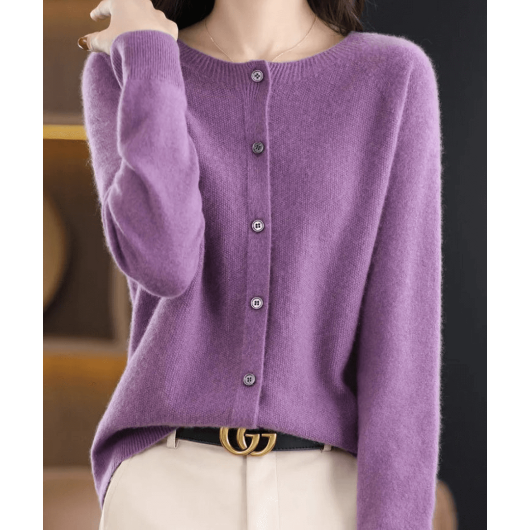 Damen Strickjacke Mit Knopfleiste | Langarm