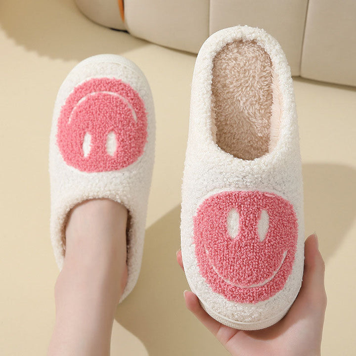 Unisex Hausschuhe Mit Smiley-Muster | Winter