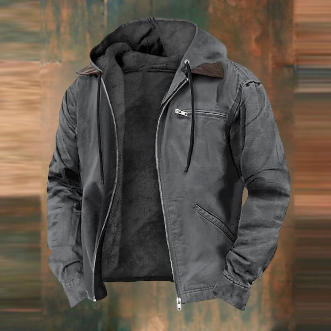 Herren Kapuzenjacke Mit Vielen Taschen | Mit Reißverschluss