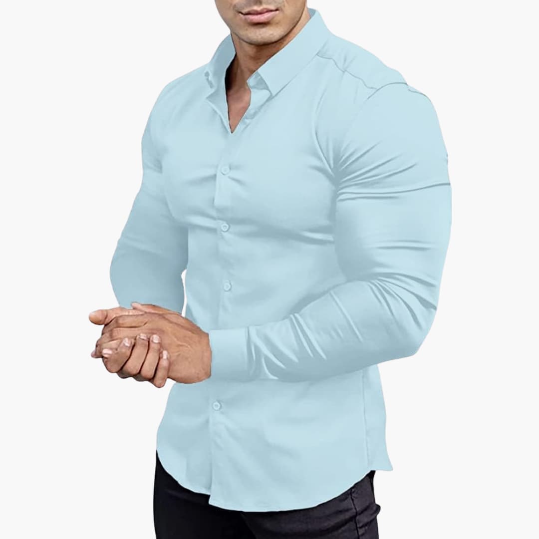 Herren Langarmhemd | Slim Fit