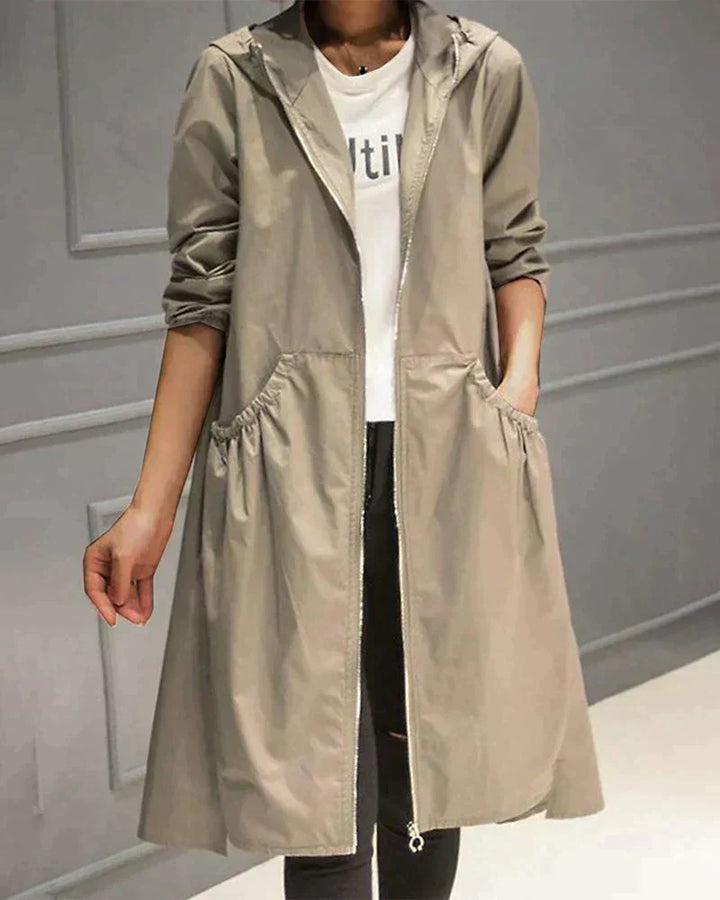 Regenjacke Für Damen Mit Kapuze | Lang
