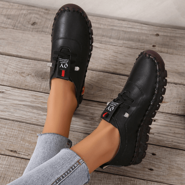 Damen Schnürschuhe aus veganem Leder