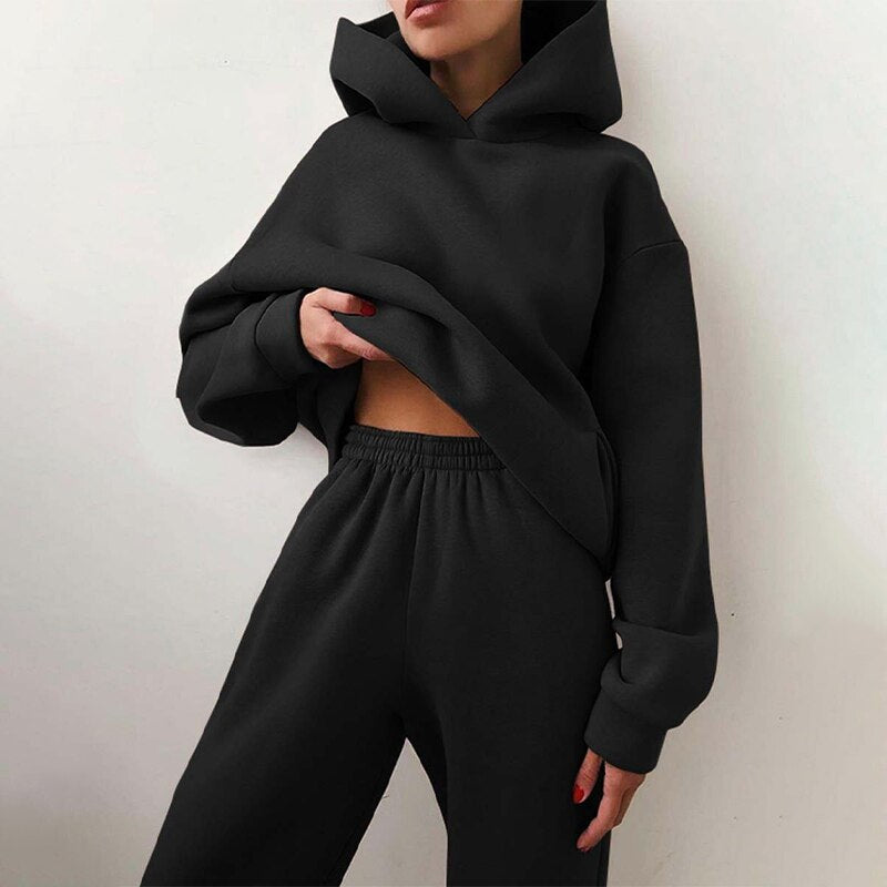 Loungewear-Set Für Damen | Mit Kapuze