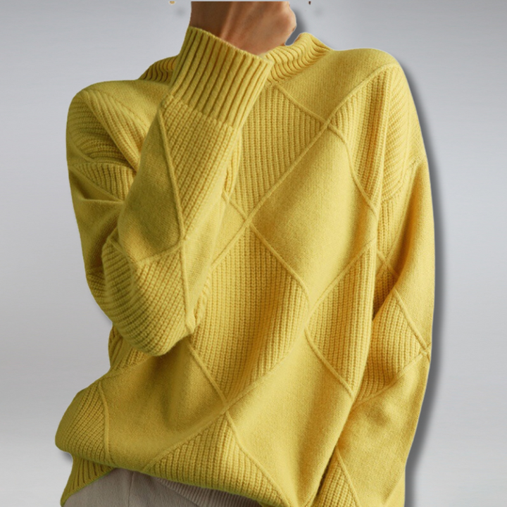 Langärmliger Pullover Für Damen | Rollkragen