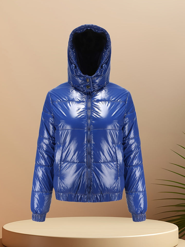 Damen Winter-Daunenjacke Mit Kapuze | Lange Ärmel