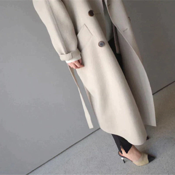 Langer Mantel Für Damen | Mit Gürtel