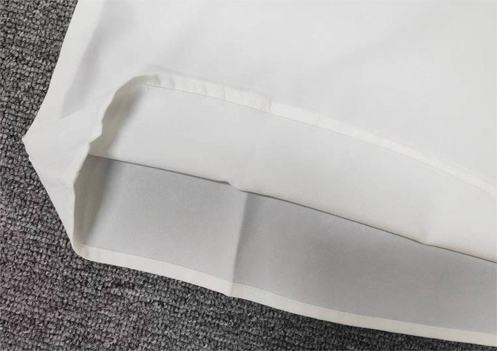 Damen Bluse mit kurzen Puffärmeln und asymmetrischem V-Ausschnitt