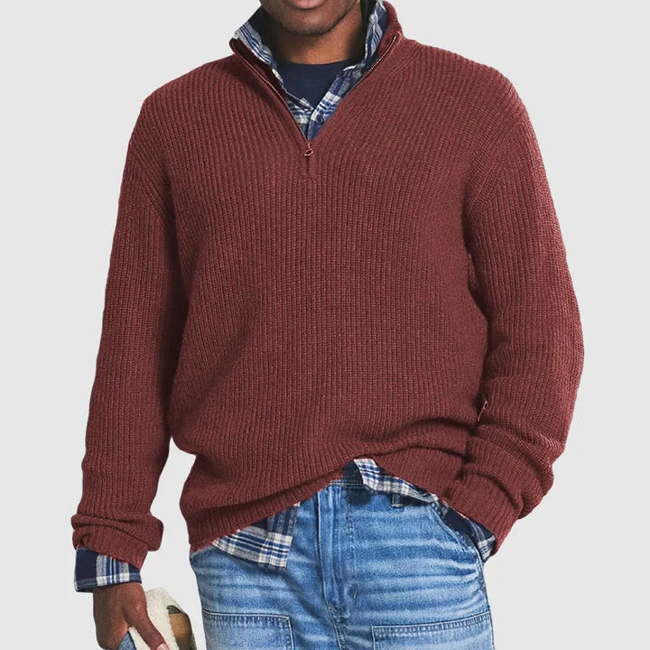 Half-Zip Langarmpullover Für Herren | Winter