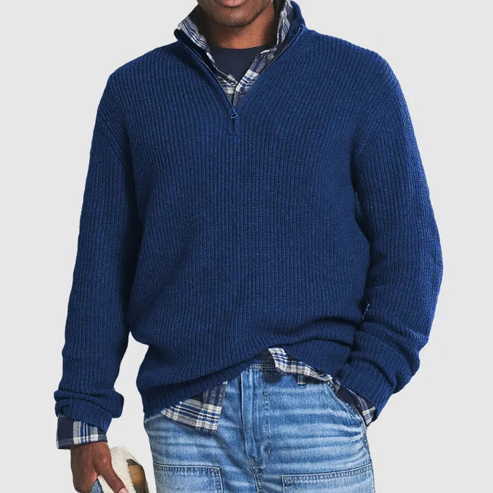 Half-Zip Langarmpullover Für Herren | Winter