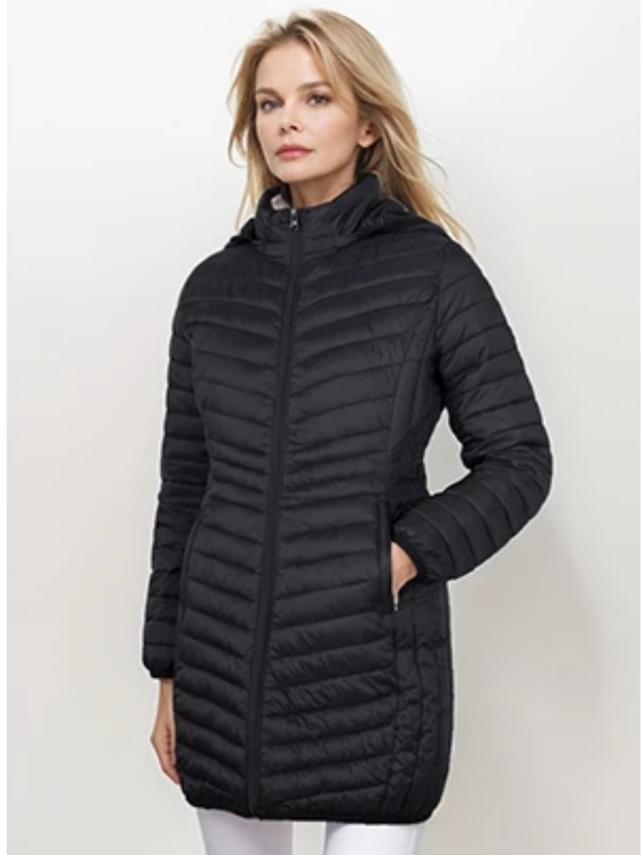 Damen Daunenjacke Mit Kapuze | Mit Reißverschluss