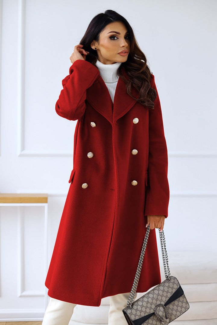 Damen Stilvoller Langer Lockerer Mantel | Winter