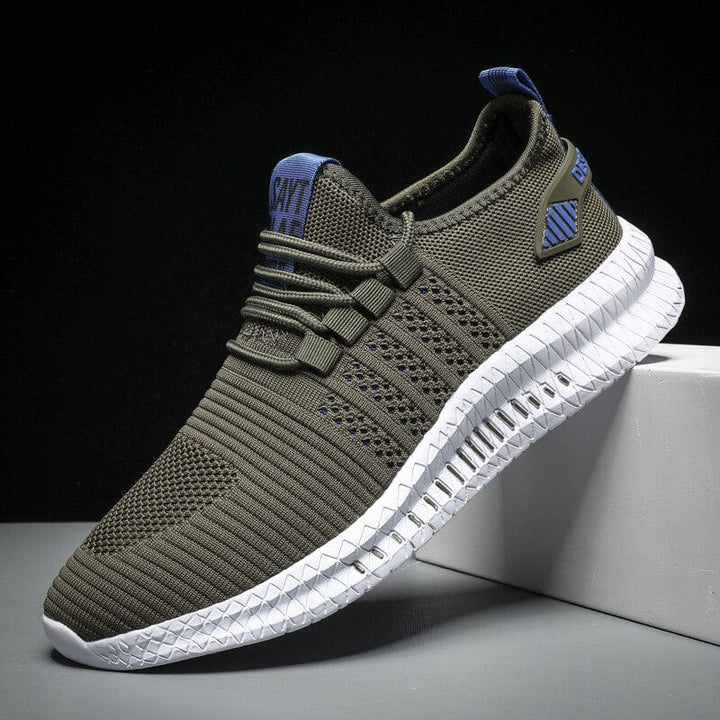 Herren Alle Jahreszeiten Mesh Laufsneaker mit Schnürverschluss