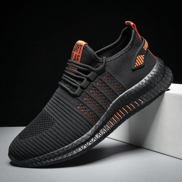 Herren Alle Jahreszeiten Mesh Laufsneaker mit Schnürverschluss