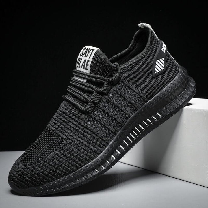 Herren Alle Jahreszeiten Mesh Laufsneaker mit Schnürverschluss