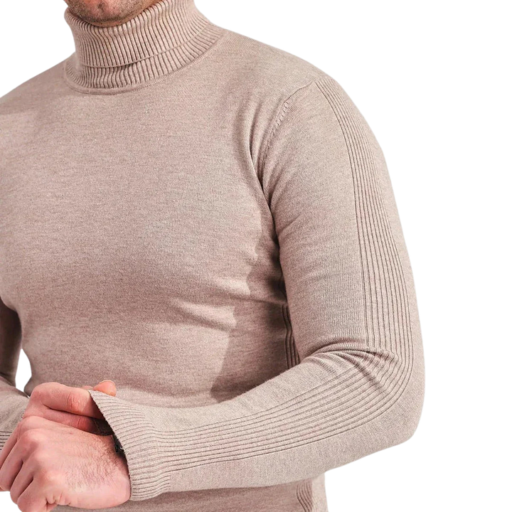 Klassischer Rollkragenpullover Für Herren | Langarm