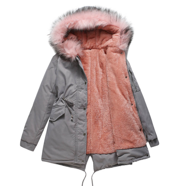 Stylische Parka Winterjacke Für Damen | Mit Knopfleiste