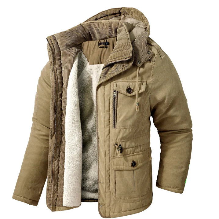 Herren Lange Ärmel Winter Bomberjacke | Mit Reißverschluss