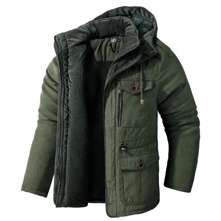 Herren Lange Ärmel Winter Bomberjacke | Mit Reißverschluss
