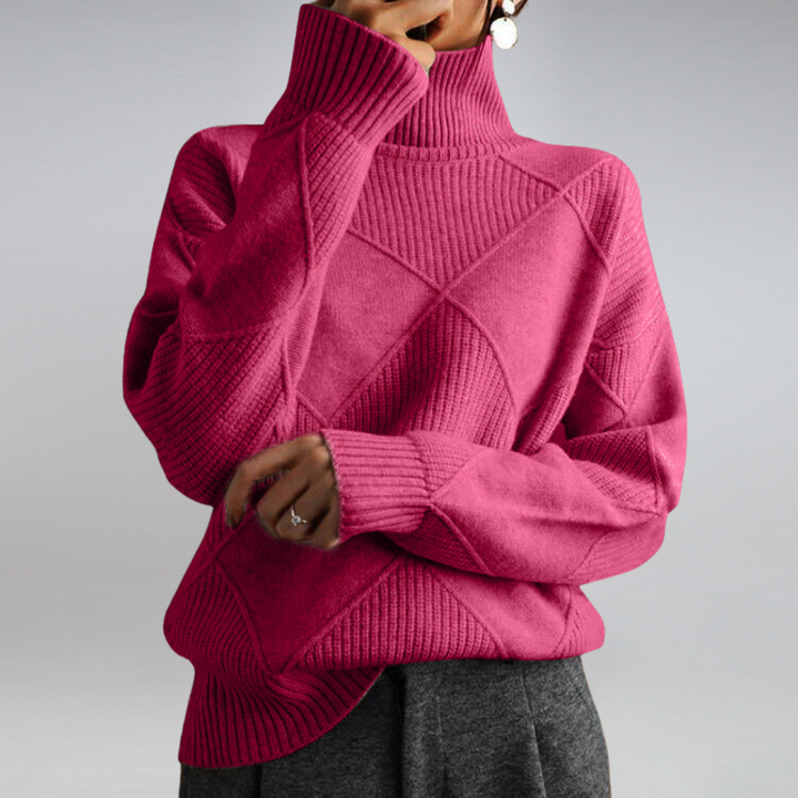 Langärmliger Pullover Für Damen | Rollkragen