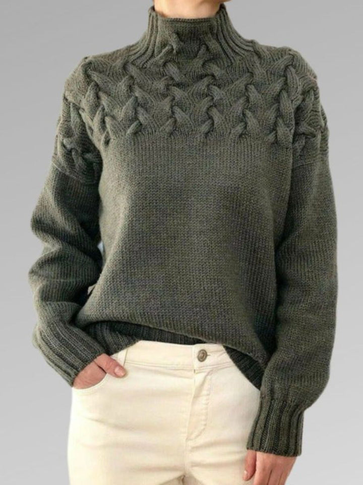 Gestrickte Rollkragenpullover Für Damen | Stilvoll