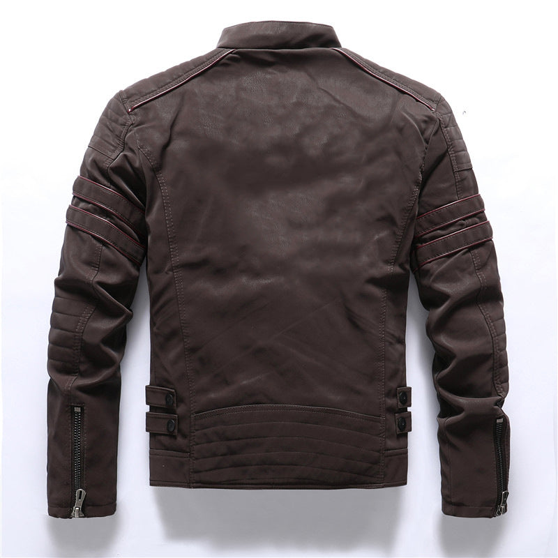 Schwarze Bikerjacke Für Herren | Mit Reißverschluss