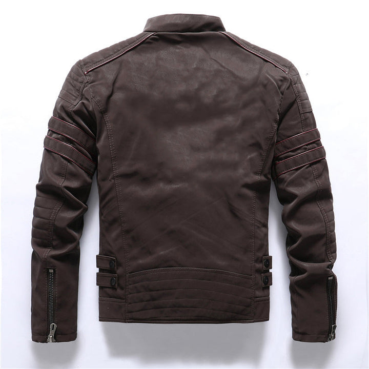 Schwarze Bikerjacke Für Herren | Mit Reißverschluss